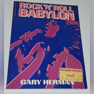 Rock 'N' Roll Babylon Book - Blue & Pink Cover Gary Herman